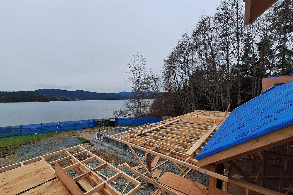 6185 Sechelt Inlet Road – Construction of single family custom house (under construction)